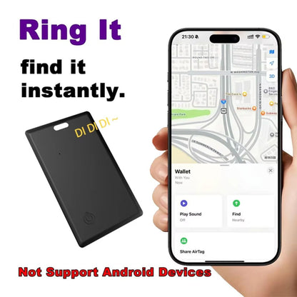 Slim Find My Smart Wallet Tracker